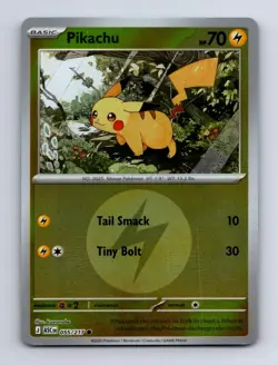 Pikachu (Energy Symbol Pattern) 055/217 Ascended Heroes Pokemon Reverse Holo NM - Image 1