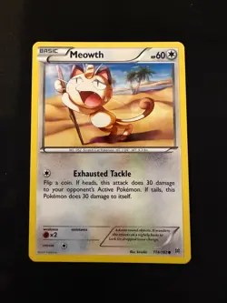 Meowth 114/162 Common BREAKthrough Pokemon Near Mint - Image 1