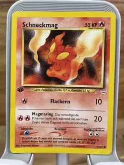 Pokemon TCG German 1st Edition Slugma Neo Revelation - Image 1