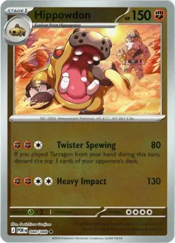 Hippowdon [Reverse Holo] #40/88 Pokemon Perfect Order Near Mint - Image 1