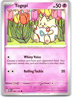 Togepi 083/197 Common Obsidian Flames Pokemon Near Mint - Image 1