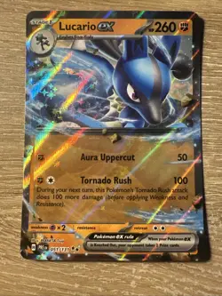 Pokemon Prismatic Evolutions - LUCARIO EX - Double Rare- 051/131 - BOGO HALF OFF - Image 1