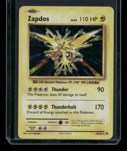 Zapdos 42/108 Holo Rare Evolutions Pokemon Holo Near Mint - Image 1