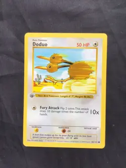 Pokemon Cards: Base Set 1st Edition Common: Doduo 48/102 - Image 1