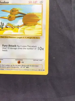 Pokemon Cards: Base Set 1st Edition Common: Doduo 48/102 - Image 4