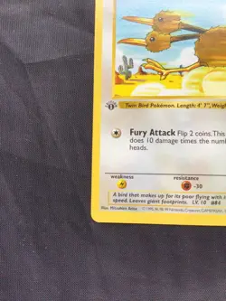 Pokemon Cards: Base Set 1st Edition Common: Doduo 48/102 - Image 5