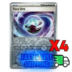 4x Tera Orb 189/191 Reverse Holo [Playset] - Surging Sparks - Pokemon TCG x4 - Image 1
