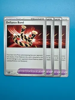 4x Defiance Band 169/198 Scarlet & Violet Pokemon TCG Card NM - Image 1