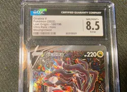 2022 Pokemon Lost Origin Giratina V Ultra Rare English Error card!! CGC 8.5 - Image 2