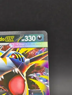 Mega Sharpedo ex 061/094 -Double Rare Phantasmal Flames Pokemon TCG - Image 3