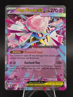 Mega Diancie ex 041/094 Double Rare Holo ME02: Phantasmal Flames Pokemon TCG - Image 1