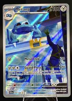 Metang 094/086 Illustration Rare Holo ME04: Chaos Rising Pokemon TCG - Image 1