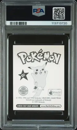 PSA 9 MINT 1999 MERLIN POKEMON S31 GARY-PRISM - Image 2