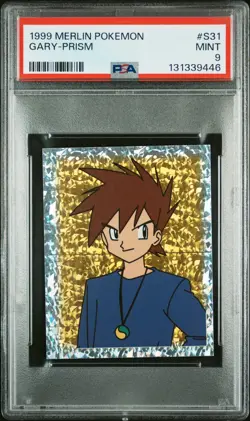 PSA 9 MINT 1999 MERLIN POKEMON S31 GARY-PRISM - Image 3