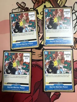 4x Barrier-Barrier Pistol OP10-060 English C Royal Blood One Piece Card Game - Image 1