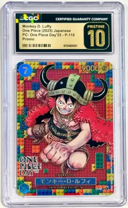 2025 One Piece Monkey D. Luffy #P-110 One Piece Day Promo CGC 10 Pristine - Image 1