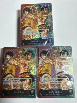 ONE PIECE ENGLISH TCG: (ST-30) Starter Deck EX: Luffy & Ace BRICK ONLY SEALED 3X - Image 1