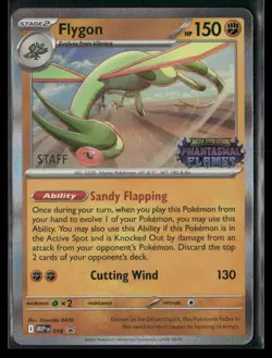 Flygon MEP 016 STAFF - Pokemon TCG Phantasmal Flames 2025 Promo NM - Image 1
