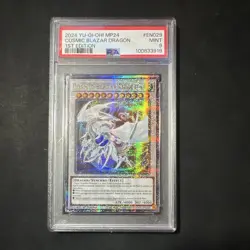 Konami Yu-Gi-Oh! Cosmic Blazar Dragon MP24-EN029 1st Ed Foil PSA 9 QCSR - Image 1