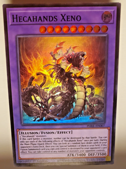 Yu-Gi-Oh! (3 X )Hecahands Xeno PHRE-EN007 Phantom Revenge 1st Edition - Image 4