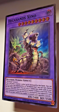 Yu-Gi-Oh! (3 X )Hecahands Xeno PHRE-EN007 Phantom Revenge 1st Edition - Image 5