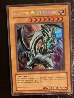 Blue-Eyes White Dragon BPT-009 - Secret Rare - Yu-Gi-Oh - Movie Promo 2002 - Image 1