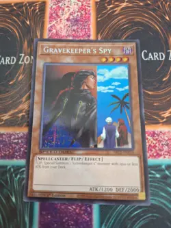 Yugioh Gravekeeper's Spy SBC2-ENF10 Prismatic Secret Rare 1st Edition Near Mint - Image 1