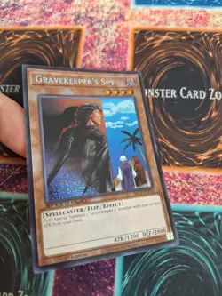 Yugioh Gravekeeper's Spy SBC2-ENF10 Prismatic Secret Rare 1st Edition Near Mint - Image 2