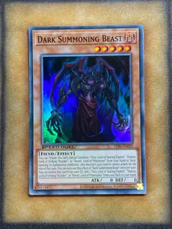 Yugioh Dark Summoning Beast STP6-EN010 Speed Duel Super Rare NM - Image 1