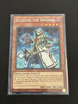 Yugioh! Aleister the Invoker SHVA-EN040 Valhalla 1st Edition Secret Rare NM - Image 1
