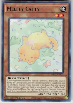 Melffy Catty 1st Edition Super Rare Rise of the Duelist ROTD-EN018 LP - Image 1