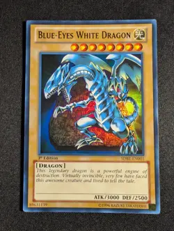 Yugioh - Blue-Eyes White Dragon SDBE-EN001 1st Ultra Rare NM - Image 1