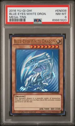 Blue-Eyes White Dragon CT13-EN008 2016 Limited Edition Yu-Gi-Oh! PSA8 - Image 1
