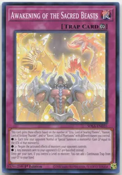 Awakening of the Sacred Beasts SDSA-EN035 Structure Deck: Sacred Beasts Yu-Gi-Oh - Image 1