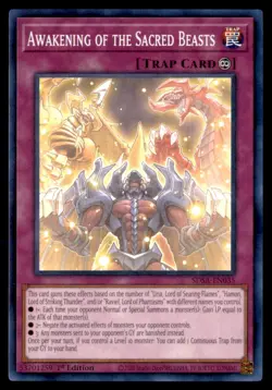 Yu Gi Oh! Awakening of the Sacred Beasts SDSA EN035 SDSA 1st Edition Regular - Image 1