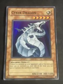 Yu-Gi-Oh! Cyber Dragon CRV-EN015 Unlimited Super Rare OG Print HP - Image 1