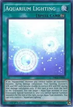 Yugioh - Aquarium Lighting (Super Rare) (1st Edition) - DRL2-EN044 (P) - Image 1