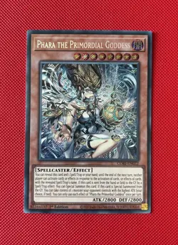 CORI-EN022 Phara the Primordial Goddess Secret Rare 1st Ed YuGiOh - Image 1