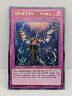 INFINITE IMPERMANENCE DUPO-EN100 DUEL POWER YU-GI-OH 1ST EDITION LP - Image 1