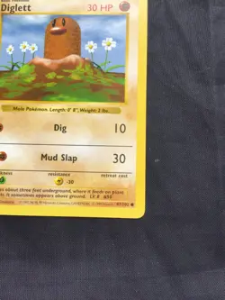 Pokemon Cards: Base Set 1st Edition Common: Diglett 47/102 - Image 4