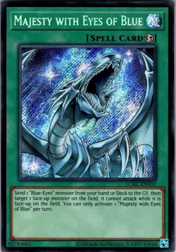 Majesty with Eyes of Blue LCKC-EN031 Secret Rare Yu-Gi-Oh Unlimited NM/M - Image 1