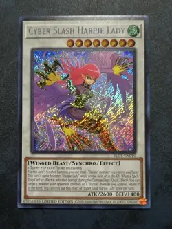 Cyber Slash Harpie Lady Secret Limited Edition BLC1-EN010 NM Yugioh - Image 1