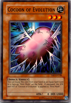 Cocoon of Evolution - DB1-EN148 - Common - Unlimited Edition x1 - Lightly Played - Image 1