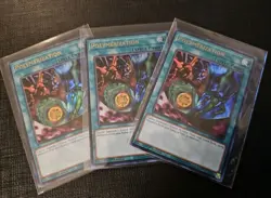 3x Polymerization Alt Art RA03-EN051 ULTRA Rare Playset Yu-Gi-Oh! NM TCG - Image 1