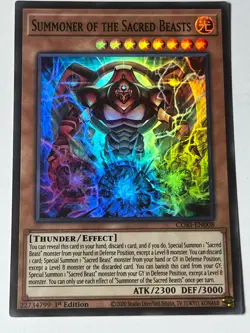 Summoner of the Sacred Beasts CORI-EN008 Chaos Origins 1st Edition NM Yugioh - Image 1