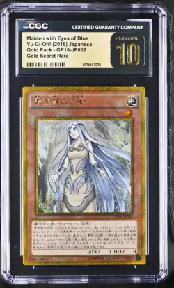 Maiden With Eyes Of Blue GP16-JP002 2016 Gold Pack Yugioh! Japan CGC 10 PRISTINE - Image 1