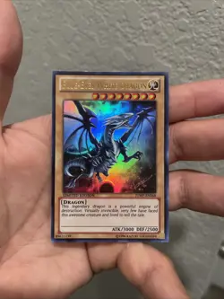 Yu-Gi-Oh Blue Eyes White Dragon JUMP-EN068 Ultra Rare Limited Edition MP+ - Image 2