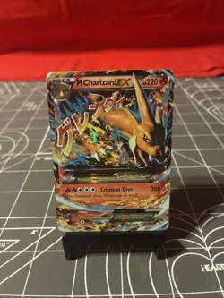 2014 Pokemon M Charizard EX 13/106 Card Heavily Played - Image 1