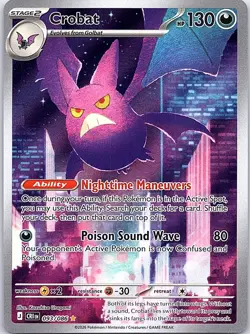 Crobat 093/086 Holo Illustration Rare Chaos Rising Pokemon Near Mint - Image 1