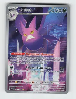 Crobat 093/086 Holo Illustration Rare Chaos Rising Pokemon 2026 Near Mint - Image 1